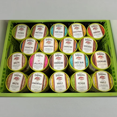 Viele Sorten Hofglace